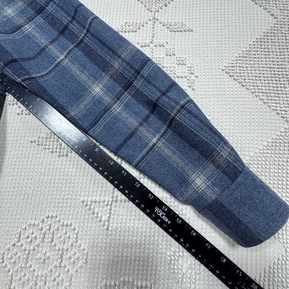 VTG Pendleton Plaid Virgin Wool Button Shirt Outdoor Heritage Style Womens Sz M - Picture 8 of 16